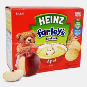 Heinz Farleys 120gr Biskuit Bayi Rasa Apel Apple Biscuit Baby Food Heins Cemilan Snack Bayi Makanan
