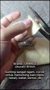ORANGE Gunting Kodok 8 Inch Gunting Bahan Kain Tailor Scissors