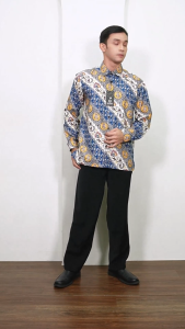 Cari Murah Baju Batik Pria Terbaru Lengan Panjang Bahan Katun Mikro Ada Big Size Kode 24212