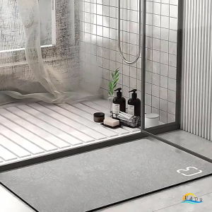 Thảm Nhà Tắm Bùn Diatomite Mềm HADU Siêu Thấm Nhanh Khô Thảm Chùi Chân Chống Trơn Trượt Tuyệt Đối Gấp Gọn Được Size 40x60cm