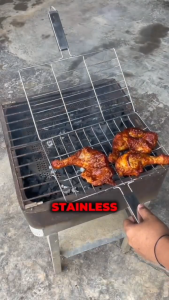 Jepit Panggangan Ikan Bakar Stainless Steel | Panggangan Besar Kecil