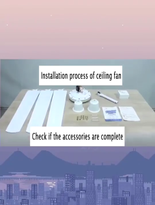 56 Inch Ceiling Fan Heavy Duty 3 Blade Powerful Electric Ceiling Fan for Home Living Room Warehouse Office Energy Saving