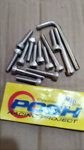 PROMO Baut Blok Mesin CVT mio sporty Chrome full set isi 13 pcs