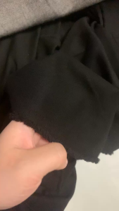 1 Mét Vải Chéo Mịn (Vải May Quần Tây) Màu Đen Đậm Trơn Khổ 1m6 Hàng Công Ty