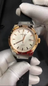 ADRIATICA Swiss Made Premiere Sports Watches Rose Gold Bezel Mens Silicone Strap Watch 43mm A8209.R213Q