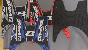 Motorcycle Honda Beat Rubber Matting For Beat Fi V1/ V2 / Beat Street With Bolts