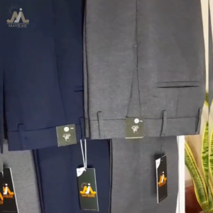 MAYJUNE Celana Panjang Pria Formal Kerja Slimfit Abu Tua Size 27 - 38