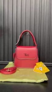 Túi T0U Charm Tim Da Siêu Xinh Size 19cm Full Bao Bì Tag Mac (Auth Tuồn)