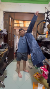 Áo Mưa Măng Tô Vải Dù 1m6 Không Thấm Nước - Lựa Màu