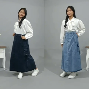 5-17 TAHUN ROK ANAK PEREMPUAN JEANS CARGO
