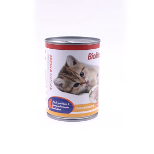 BIOLINE 10PCS 85g/375g Canned Cat Wet Food for Cat Super Premium Can Cat Food