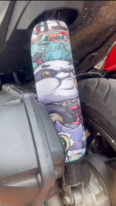 Sarung shock belakang cover shockbreaker Motor Waterproof Kulit Sintetis / Pelindung shock Motor ARAI MOTIF PREMIUM