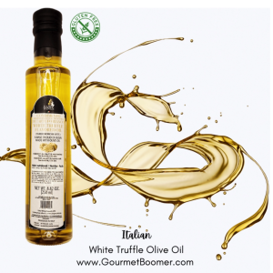 Premium Italian White Truffle Olive Oil Gluten-Free 250ml Glass Bottle