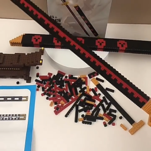 SK-M357 Mainan Pedang Block Mini DIY Bricks Balok Susun Edukasi Anak / Nano Brick Block Pedang Ninja
