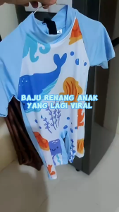 SIBAD Baju Renang Anak Bayi Karakter Kartun Viral Umur 1-9 Tahun