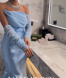 MERMAID  GOWN PERNIKAHAN POLOS  WEDDING GOWN / GAUN PESTA  SIMPLE  DENGAN  LENGAN PANJANG