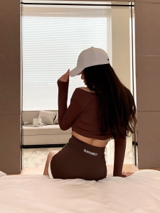 Cooya Summer Slim Edition High-Waisted Tight Fitting Hip Lifting & Abdominal Tightening Korean Style Yoga Shorts