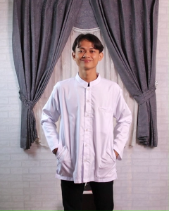 Baju Koko Dewasa Lengan Panjang Polos