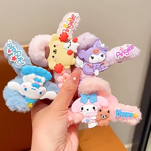 ED - 11CM - JEPITAN RAMBUT ANAK BULU KARAKTER FASHION KOREA / JEDAI ANAK BULU KARAKTER LUCU