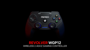 Fantech GP12 WGP12 Revolver Gaming 2.4 GHZ WIRELESS Controller For Pc Ps3 Soft Grip Wired Dual Mode 1.8M Braided Cord
