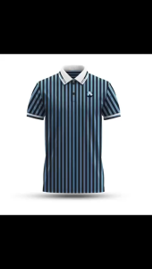 Classic Striped Polo T-shirt Men Slim Fit Short Sleeve 7-Color Options
