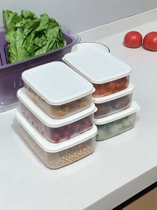 Food Storage Container Stainless Food Tray With Cover Stainless Food Keeper Food Keeper Food Storage Dispensers Large Capacity German Food Grade Vacuum Sealed Fresh-keeping Box Freezer Box Oven Tray Lunch Box