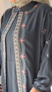 AYYUMA DRESS mahalini premium bahan flowly dan adem saat dikenakan di kombinasikan dgn bordiran