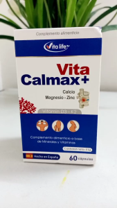 Viên uống Calci hữu cơ Vita Calmax Nhập Pháp D3 K2 giúp xương chắc khỏe không gây nóng táo bón  không lắng cặn -Dùng cho trẻ trên 6 tuổi -60 viên