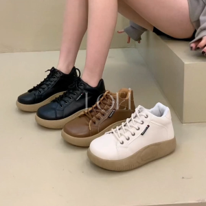 LOEI Fega Sepatu Boots Wanita Sepatu Tali Sneakers Premium Murah Terbaru 21167