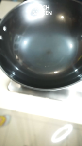 KOCH&BACKEN Premium Cast Iron Wok Nitriding Round Bottom 36cm - Wajan Kuali Penggorengan Anti Lengket