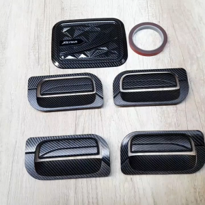 Paket Variasi Outer Pintu Handle Tank Cover Mobil Daihatsu Xenia 2004 - 2011 Luxury Carbon