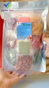 Set Nguyên Liệu Kẹo Nougat Thượng Hạng VietTin Mart (Thành phẩm 60 viên)