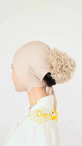 Defa Ciput inner daleman kerudung cepol hijab turki nutup dagu anti pusing bahan jersey adem cepol jumbo