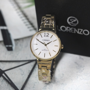 Jam tangan Wanita Lorenzo 1057L tali rantai analog original