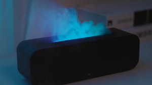 New Simulated Flame Aromatherapy Machine Remote Control 7-Color Lighting Timing Mute Humidification Household Perfume Dilator