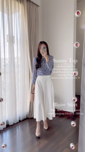 MAJA sunny top gingham pattern