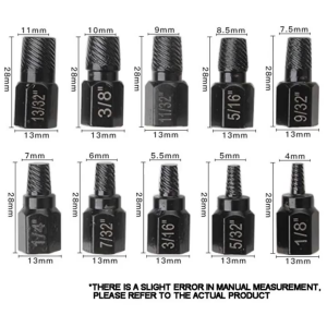 10Pcs 3/8\" Inch Upgrade Hex Head Screw Extractor Set: A Comprehensive Guide
