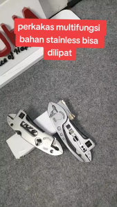TK-16 Pisau Lipat Kunci Pas Perkakas Knife Wrench Plier Multifungsi Stainless Steel kunci pas Kunci Serbaguna