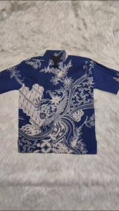 Galeri Batik Ardev - Sakuna Navy Kemeja Batik Pria Lengan Pendek