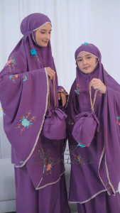 ALANTASIK MUKENA ANAK BUNGA TERATAI KATUN RAYON TWILL