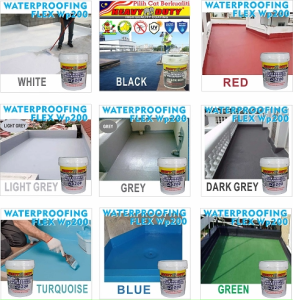 WP 200 ACRYLIC WATERPROOFING HEAVY DUTY WATER RESISTANT FOR INTERIOR AND EXTERIOR 5KG (GREY)