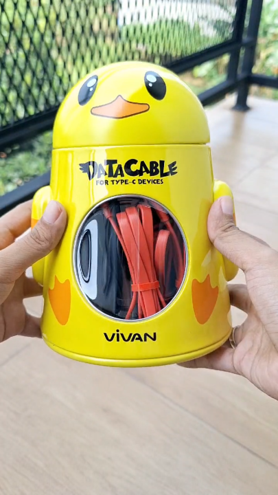 KABEL DATA VIVAN CBC100 TYPE C Kaleng Isi 20 Pcs & 10 Pcs - Kabel Vivan Tipe C  Kabel Data Type C  Kabel Vivan Isi 20 Pcs  Data Cable  Kabel Vivan Type C  Cabel Charger Fast Charging  Tipe C Kabel Casan Toples Kaleng Isi 20Pcs 20 Buah