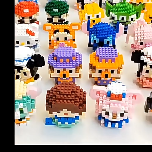 SYARIAH TOYS MAINAN EDUKATIF ANAK BALOK SUSUN NANO BLOCK DIY CARTOON BRICKS
