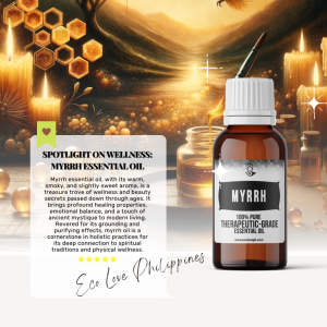 Eco Premium Myrrh Essential Oil 100% Pure Therapeutic Grade Steam Distilled 100% Pure Vegan Aromatherapy