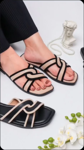 sandal wanita teplek full busah sol anti slip terbaru
