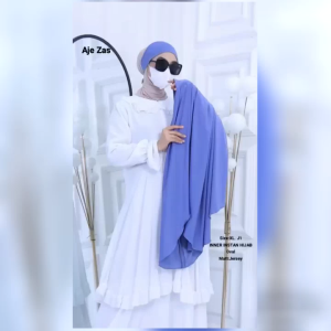 BISA COD! Hijab Polos Instan Kode J-1 Bahan Jersy Standar Dapat Inner Bando By Ory AjeZas Collection