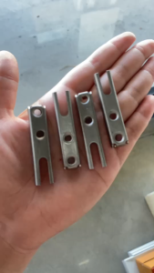 แป้นรับล็อค บานเลื่อน รุ่นสกรู