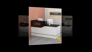 QUẦY LỄ TÂN QUẦY TIẾP TÂN QUẦY TÍNH TIỀN QUẦY THU NGÂN QTT412- Nội thất lắp ráp Viễn Đông Adv