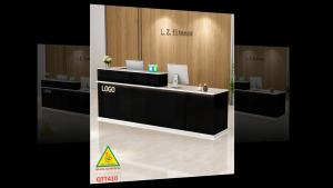 QUẦY LỄ TÂN QUẦY TIẾP TÂN QUẦY TÍNH TIỀN QUẦY THU NGÂN QTT410- Nội thất lắp ráp Viễn Đông Adv