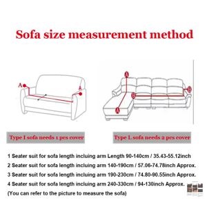 【COD】Malaysia Ready stock 1 2 3 4 Seater sofa cover sarung sofa and L Shape Universal Slipcover Elastic Cushion cover